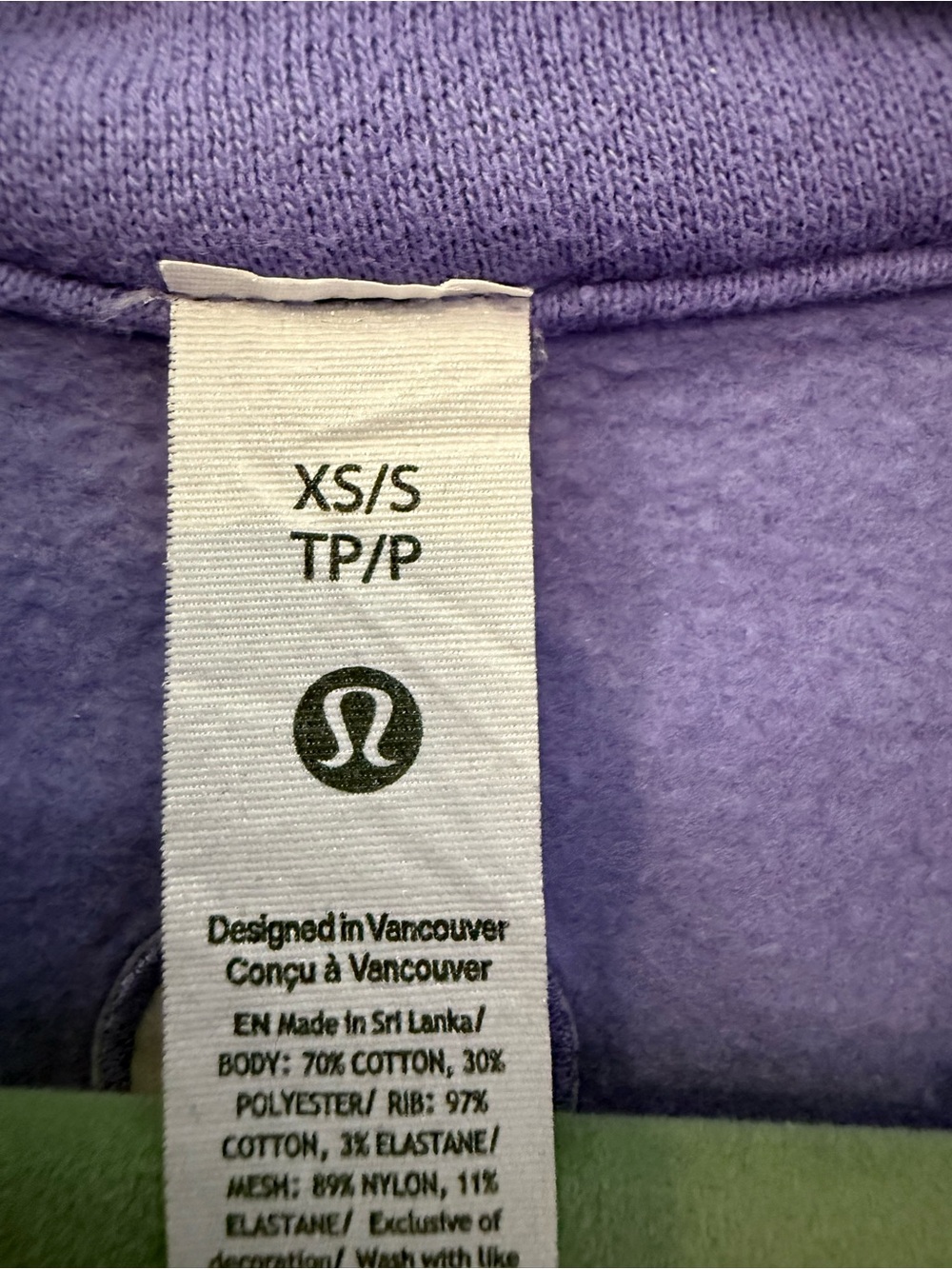 lululemon athletica Scuba Oversized Funnel-Neck Half Zip in Dark Lavender - Picture 5 of 6